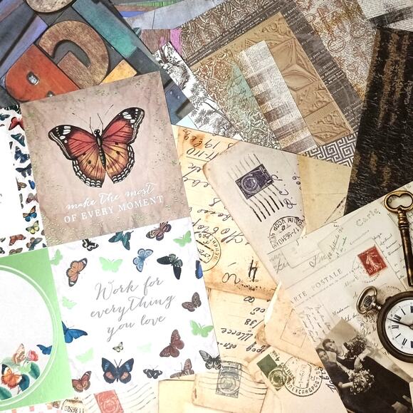 Scrapbook Destash paper pack 80+ sheets - Picture 1 of 6